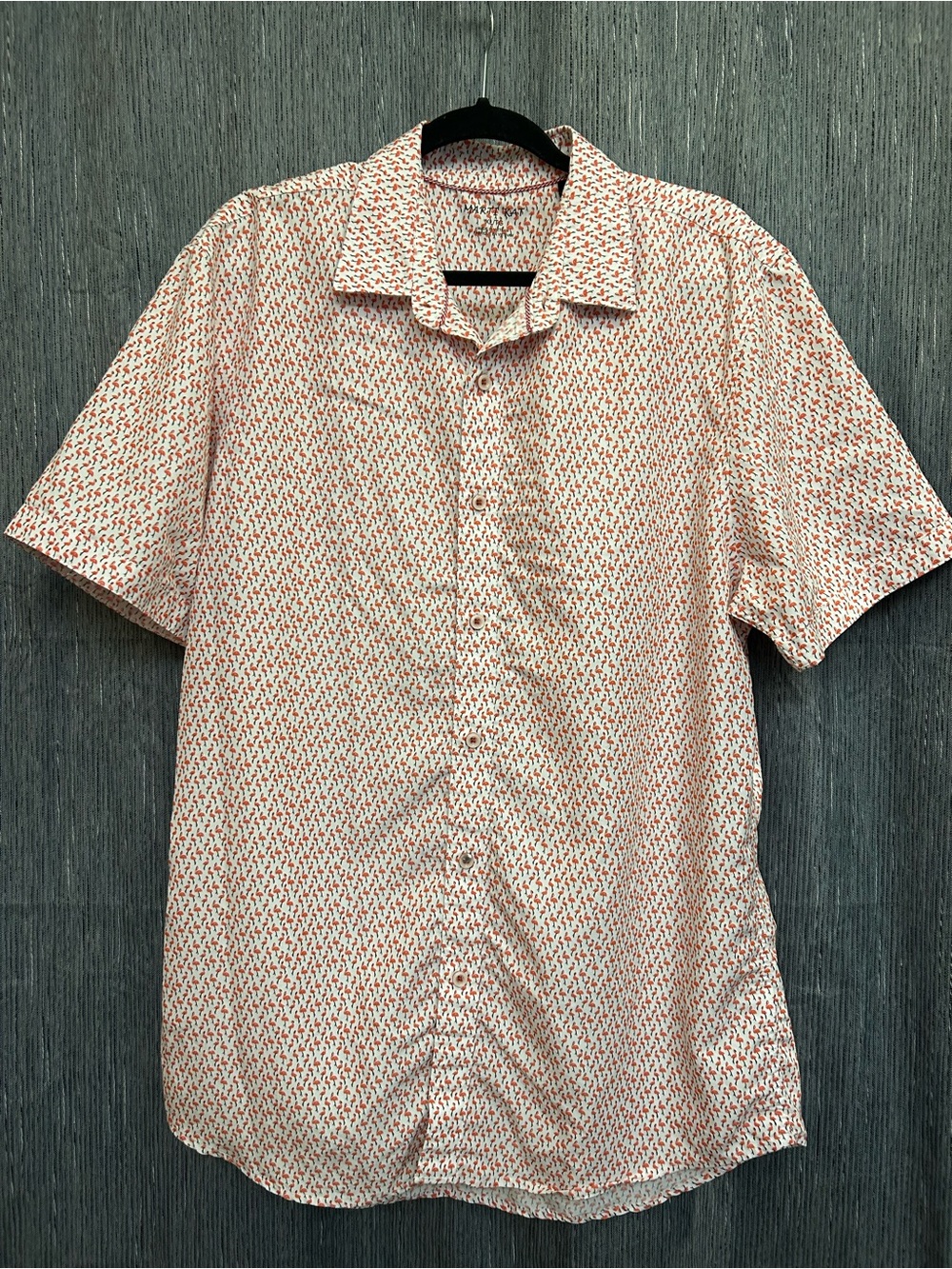 Marti Kat Flamingo Print Shirt, XL, resort wear, vacation wear, novelty, modal